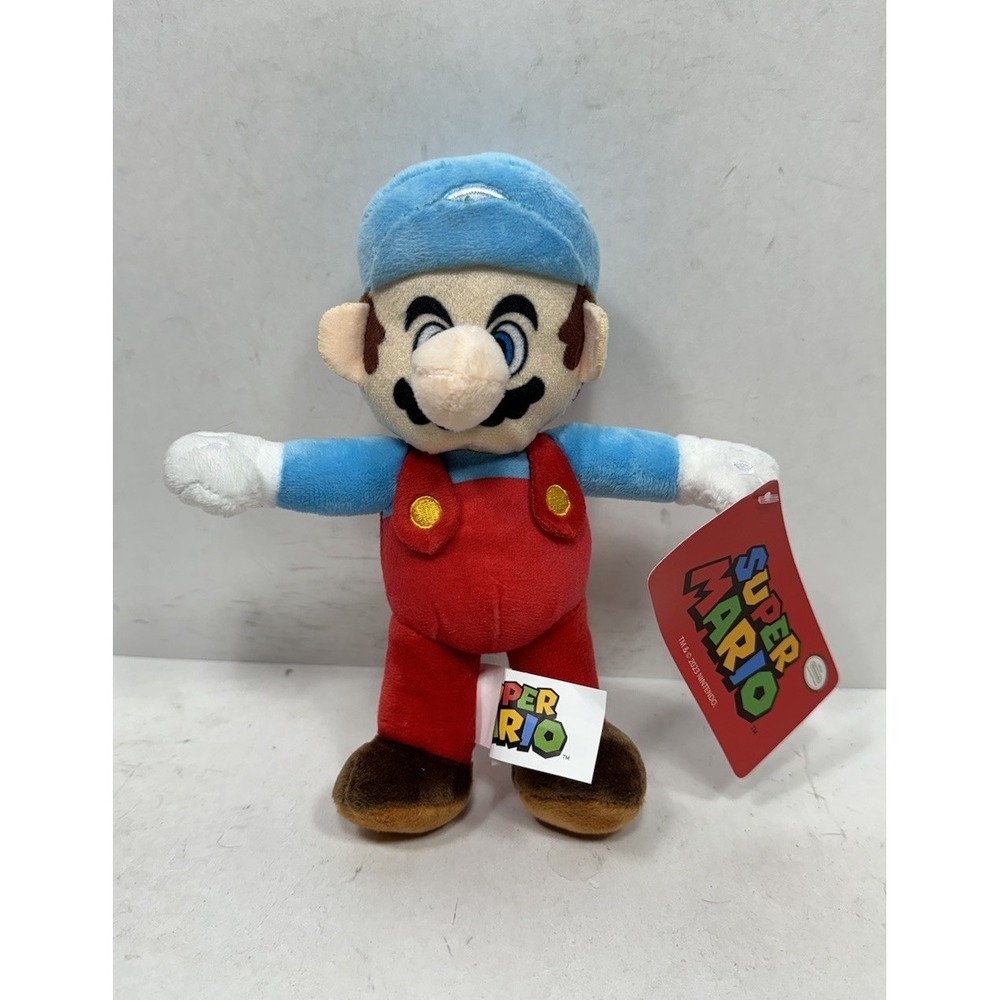 Good Stuff Rare Blue Hat Ice Super Mario Bros Stuffed Plush Toy Nintendo-2023